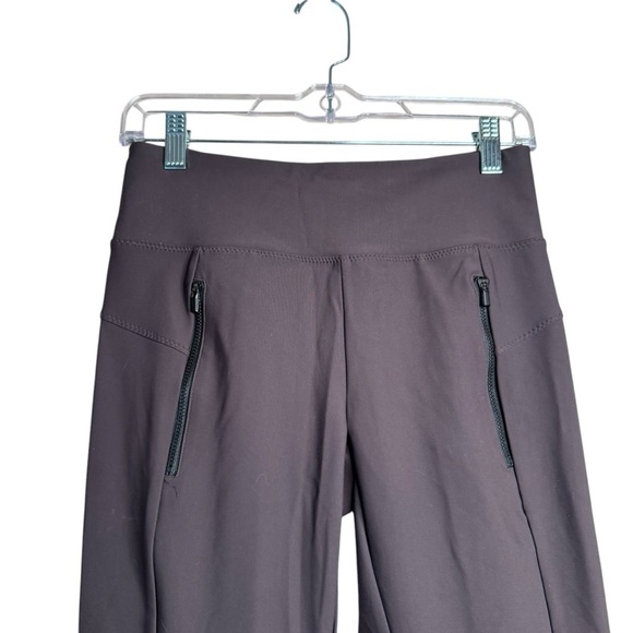 ATHLETA 870815-03 Stellar Espresso Brown High Rise Tight Leggings Zip pockets XS - Picture 4 of 11